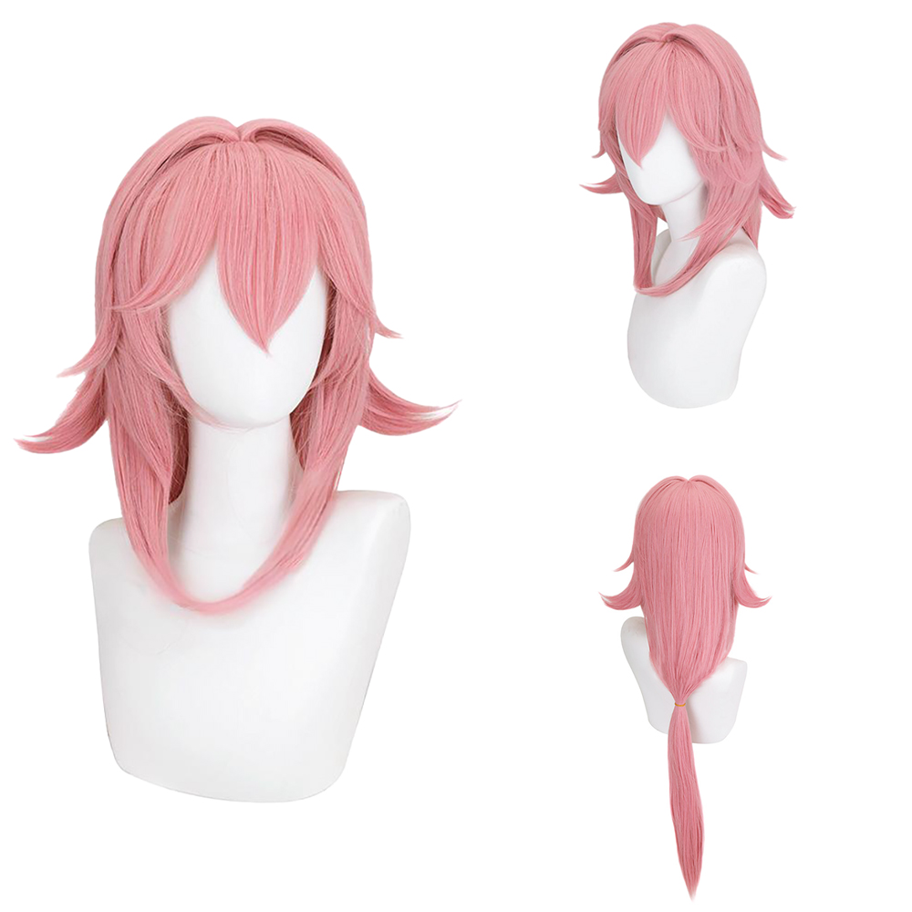 Cosplay Anime Yae Miko - Yae Miko Cos Wig Pink Natural