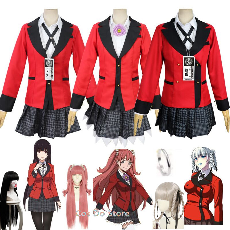 Anime Cosplay Yumeko - Anime Kakegurui Yumeko Costumes Kirari Momobami
