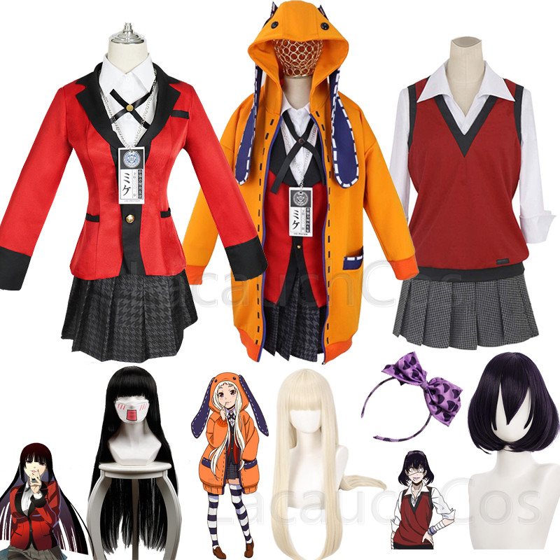 Anime Cosplay Yumeko - Jabami Yumeko Cosplay Compulsive Gambler Yumeko