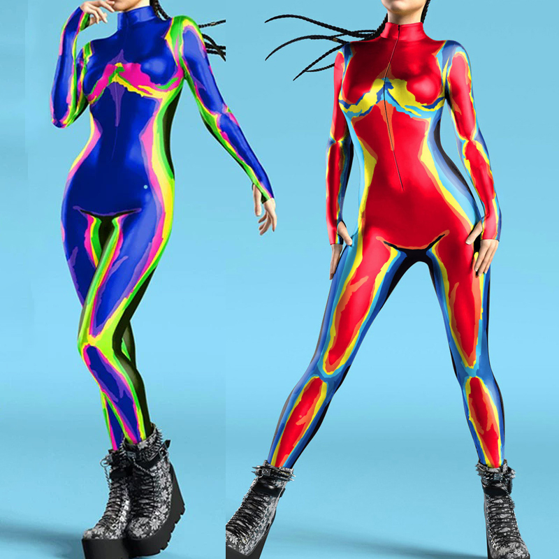 Women 3D Print Zentai Bodysuit - огляд і ціна Anime Cosplay Images