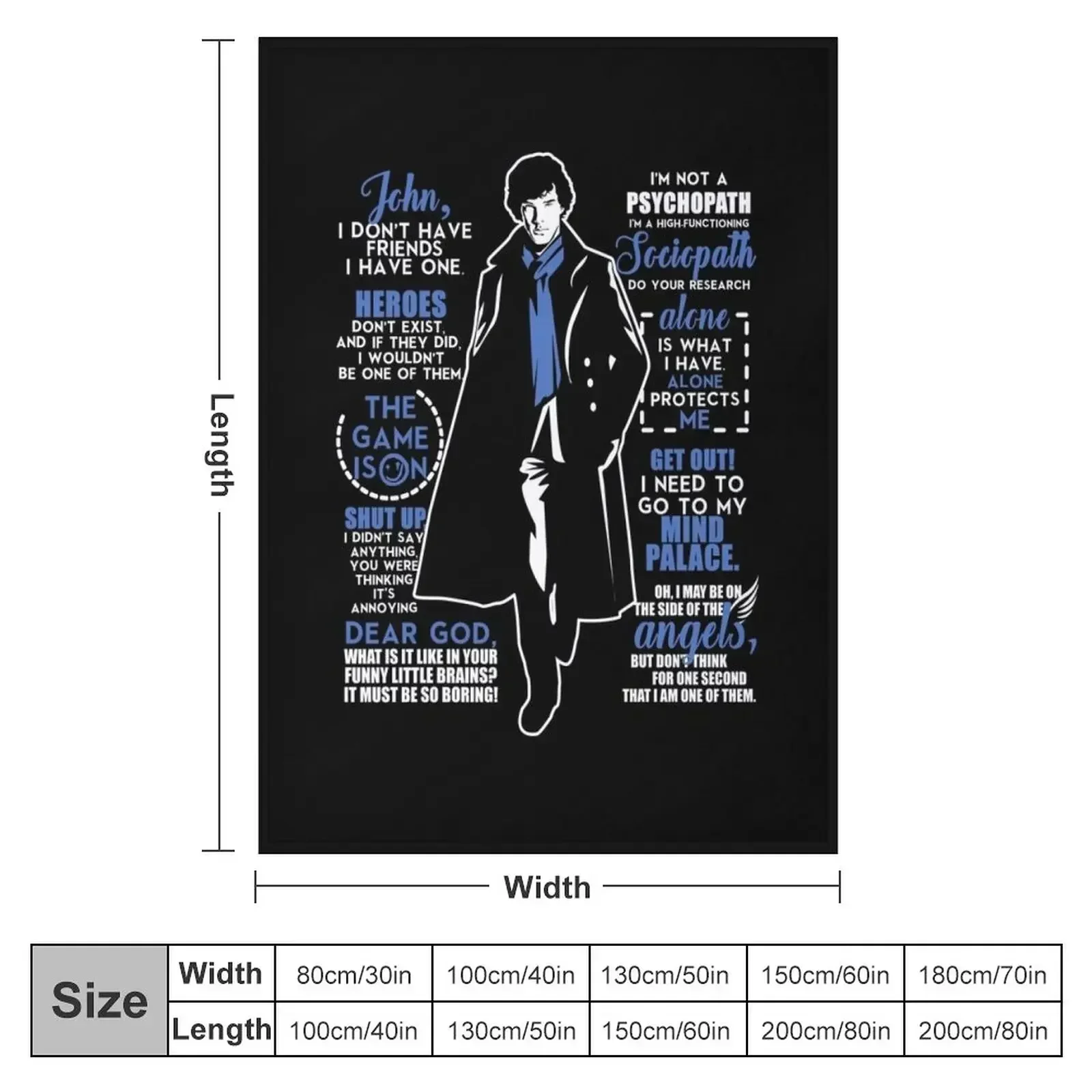 Quotes. V2.0 Throw Blanket val - огляд і ціна Anime Cosplay Quotes
