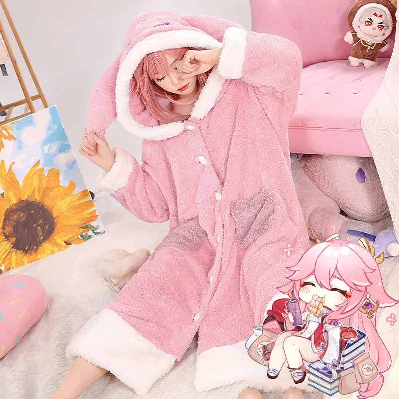 Anime Pajamas Set Zhongli Xiao - огляд і ціна Cosplay Anime Yae Miko