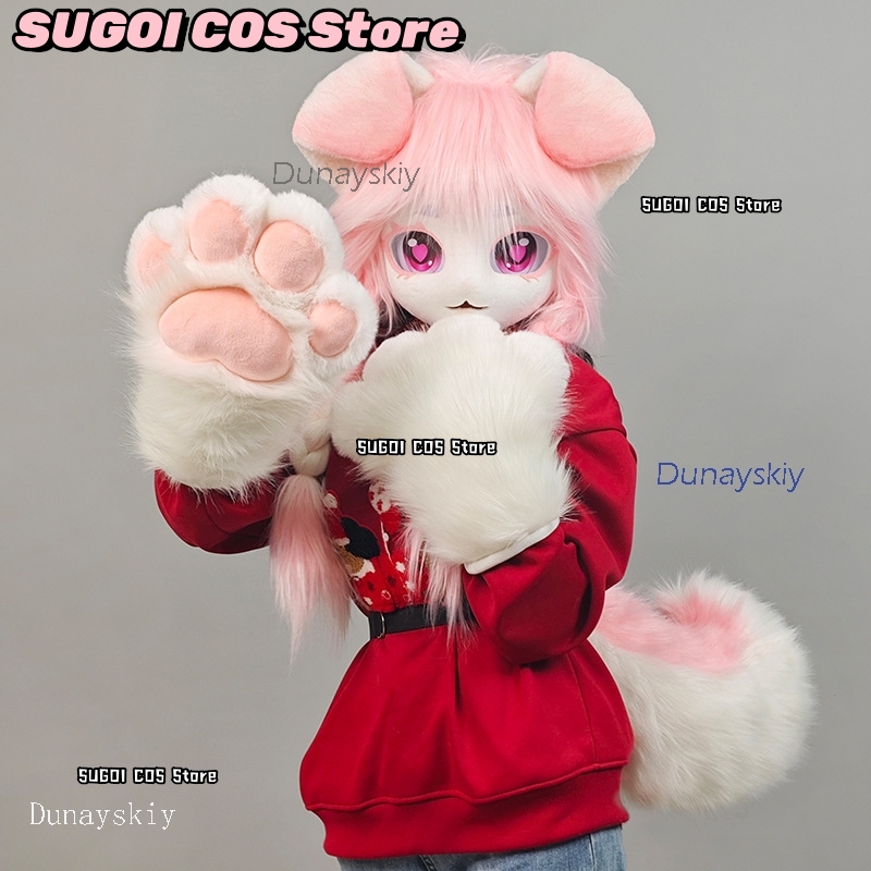 aBcSCS*Fursuit Head Kigurumi C - огляд і ціна Anime Cosplay Cat
