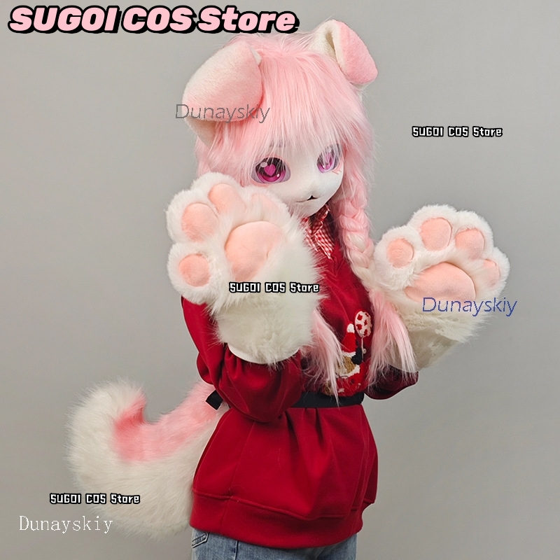 aBcSCS*Fursuit Head Kigurumi C - огляд і ціна Anime Cosplay Cat